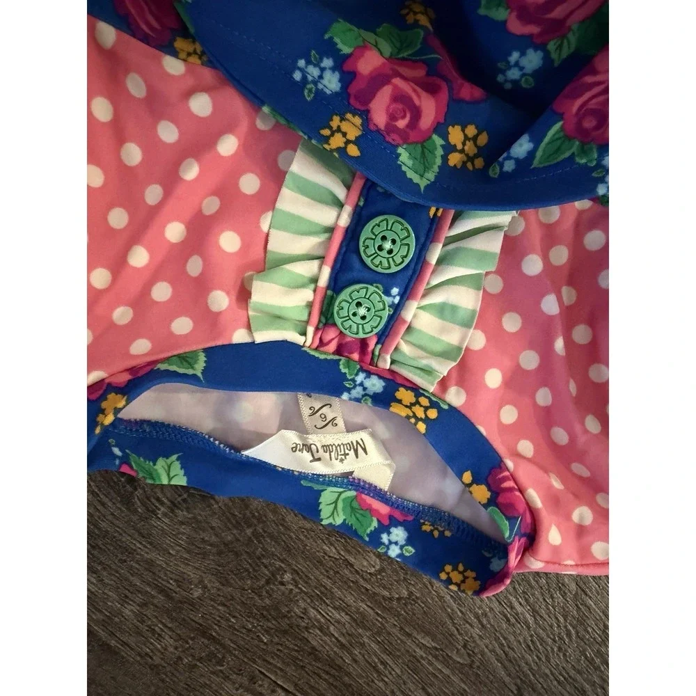 Matilda Jane Girls Rash Guard Size 6 Swim Suit Top Brilliant Dreams